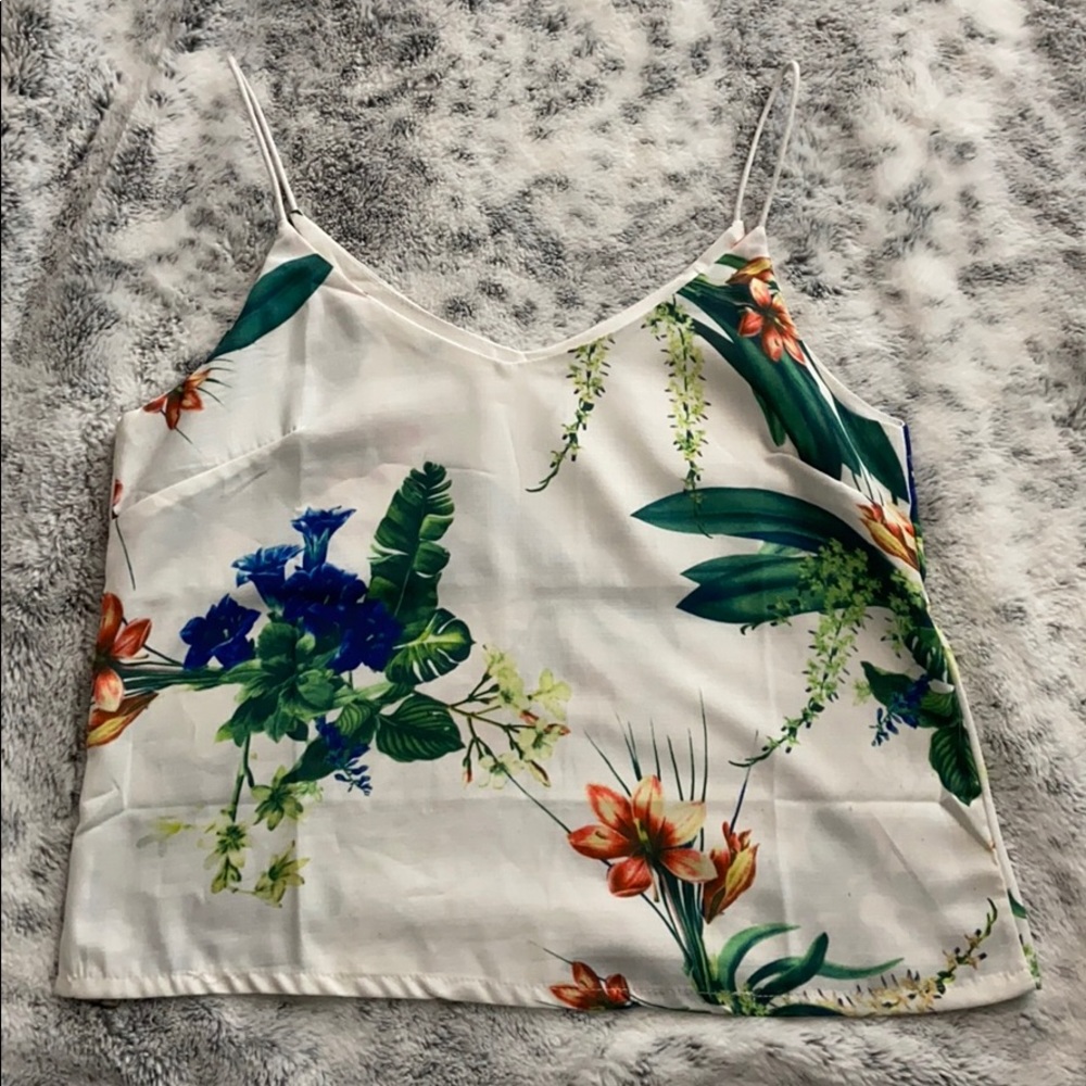 Shein floral tank